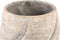 PTMD Evanthia Taupe Cement Pot Swirl Round L