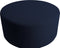 PTMD Evie Teddy Black Blue round pouf