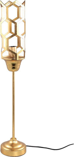 PTMD Exar Vloerlamp - 15 x 15 x 86 cm - Ijzer - Goud