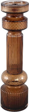 PTMD Fadri Bronze Glass Candle Holder L