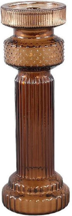 PTMD Fadri Bronze Glass Candle Holder M