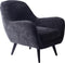 PTMD Fauteuil Donny Antraciet Zwart