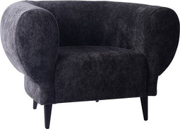 PTMD Fauteuil Elefan Antraciet Rond
