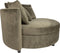 PTMD Fayen Fauteuil - H68 x Ø121 cm - Velvet - Groen