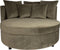 PTMD Fayen Fauteuil - H68 x Ø121 cm - Velvet - Groen