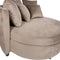 PTMD Fayen Fauteuil - H68 x Ø121 cm - Velvet - Zand