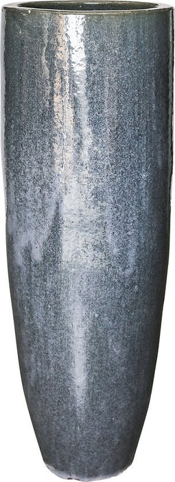 PTMD Faylin Bloempot - H120 x Ø40 cm - Keramiek - Grijs