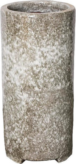 PTMD Faylin Bloempot - H70 x Ø35 cm - Keramiek - Wit