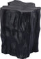 PTMD Fennah Black Matt Alu Sidetable Tree Wood Shape L