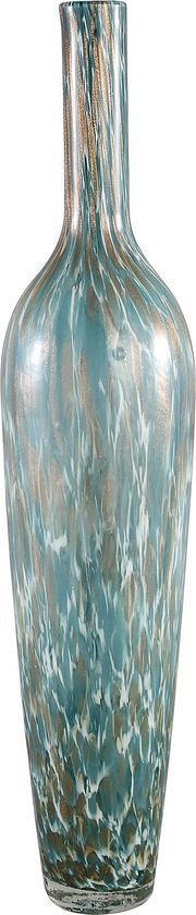 PTMD Fenne Ronde Vaas - H51 x Ø10 cm - Glas - Blauw