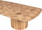 PTMD Fieron Natural wooden coffee table double rnd base