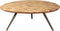 PTMD Fieron Natural Wooden Coffee Table Organic Round
