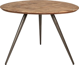 PTMD Fieron Natural Wooden Dining Table Organic Round