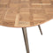 PTMD Fieron Natural Wooden Dining Table Organic Round