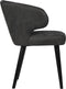 PTMD Fiori Anthracite terra leather dining chair