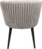 PTMD Fiori Beige 09 Dining Chair Dark Brown Wood Legs