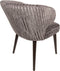 PTMD Fiori Taupe 19 Dining Chair Dark Brown Wood Legs