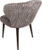 PTMD Fiori Taupe 19 Dining Chair Dark Brown Wood Legs