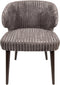 PTMD Fiori Taupe 19 Dining Chair Dark Brown Wood Legs