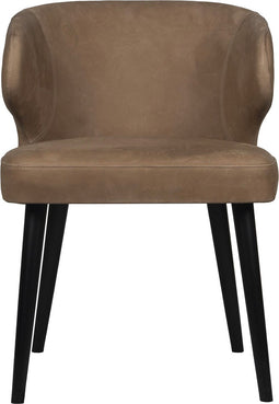 PTMD Fiori Taupe terra leather dining chair