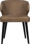 PTMD Fiori Taupe terra leather dining chair