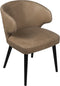 PTMD Fiori Taupe terra leather dining chair