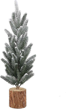 PTMD Fir Kunstkerstboom - 20 x 20 x 50 cm - PE - Besneeuwd groen