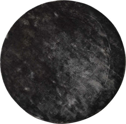 PTMD Flavia Rond Tapijt - H1 x Ø160 cm - Viscose - Zwart