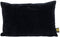 PTMD Floo Black Cotton Velvet Cushion Rectangle