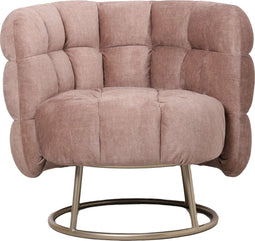 PTMD Fluffy Fauteuil Vogue 3 Antelope Gold Base