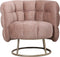 PTMD Fluffy Fauteuil Vogue 3 Antelope Gold Base