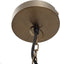 PTMD Fortune Brass ijzeren hanglamp ei vorm S 50 cm