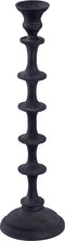 PTMD Freddie Black Alu Candle Holder With Tabs L