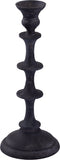 PTMD Freddie Black Alu Candle Holder With Tabs S