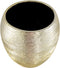 PTMD Freja Gold Glazed Ceramic Minimal Pot Round L