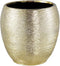 PTMD Freja Gold Glazed Ceramic Minimal Pot Round L