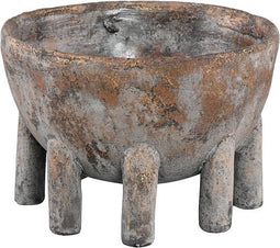 PTMD Frudi Bloempot - 22 x 22 x 15 cm - Cement - Grijs