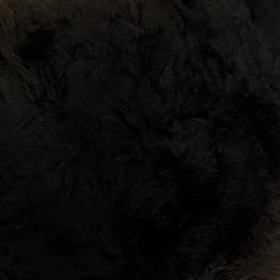 PTMD Furry Black Shaped Sheepskin Plaid