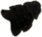 PTMD Furry Black Shaped Sheepskin Plaid