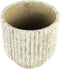 PTMD Gabriel Cream Cement Pot Round Lines XXL