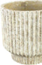 PTMD Gabriel Cream Cement Pot Round Lines XXL