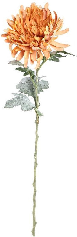 PTMD Garden Flower Orange Spider Mum Stem Flocked