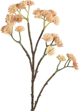 PTMD Garden Flower Serum Kunsttak - 27 x 15 x 67 cm - Lichtbruin