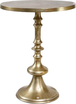 PTMD Gemma Ronde Bijzettafel - H78 x Ø60 cm - Aluminium - Champagne