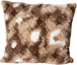 PTMD Geraldine Brown Artificial Fur Cushion Square L