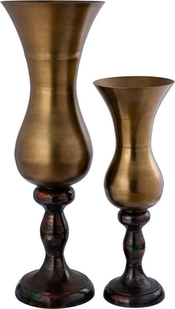 PTMD Ginno Brass Casted Casted Alu Pot Antique L