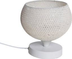 PTMD Giza Tafellamp Open Top - H21 x Ø18 cm - Wit - Papier