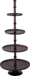 PTMD Glinda Copper Alu Etagere Round L