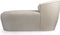 PTMD Grasa White 9852 fiore fabric long sofa fauteuil