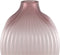 PTMD Halde Light Purple Solid Glass Vase Ribbed High